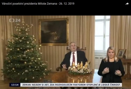 Miloš Zeman - o klimatických změnách